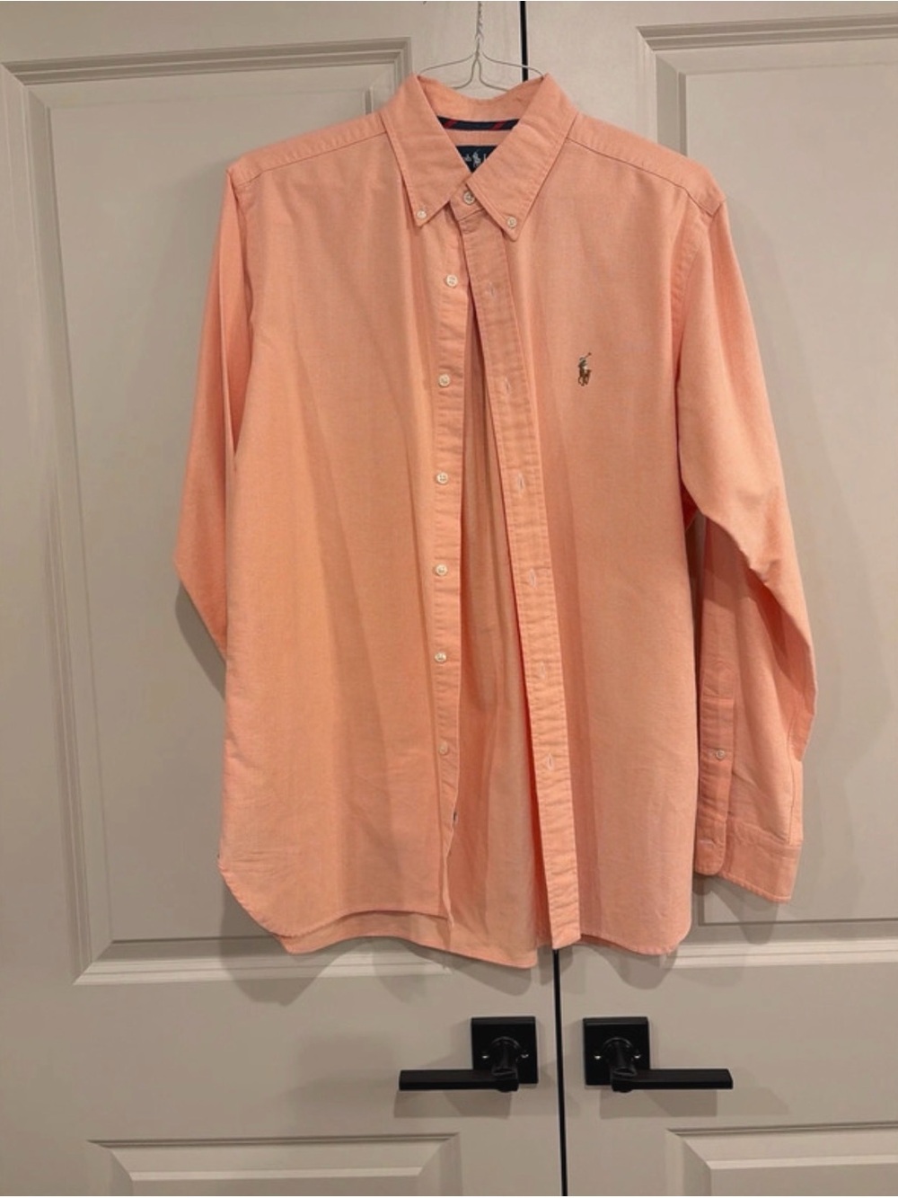 Polo by Ralph Lauren Peach Long-Sleeve Button-Down Shirt